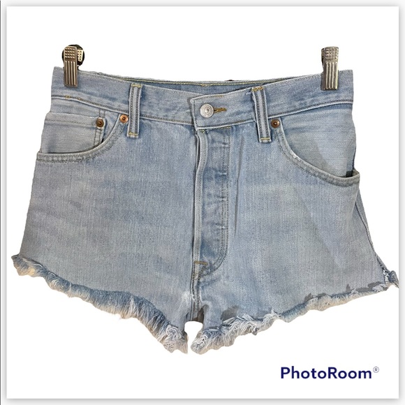 Levi’s Button-fly Jean Shorts Size 25 - Picture 2 of 15